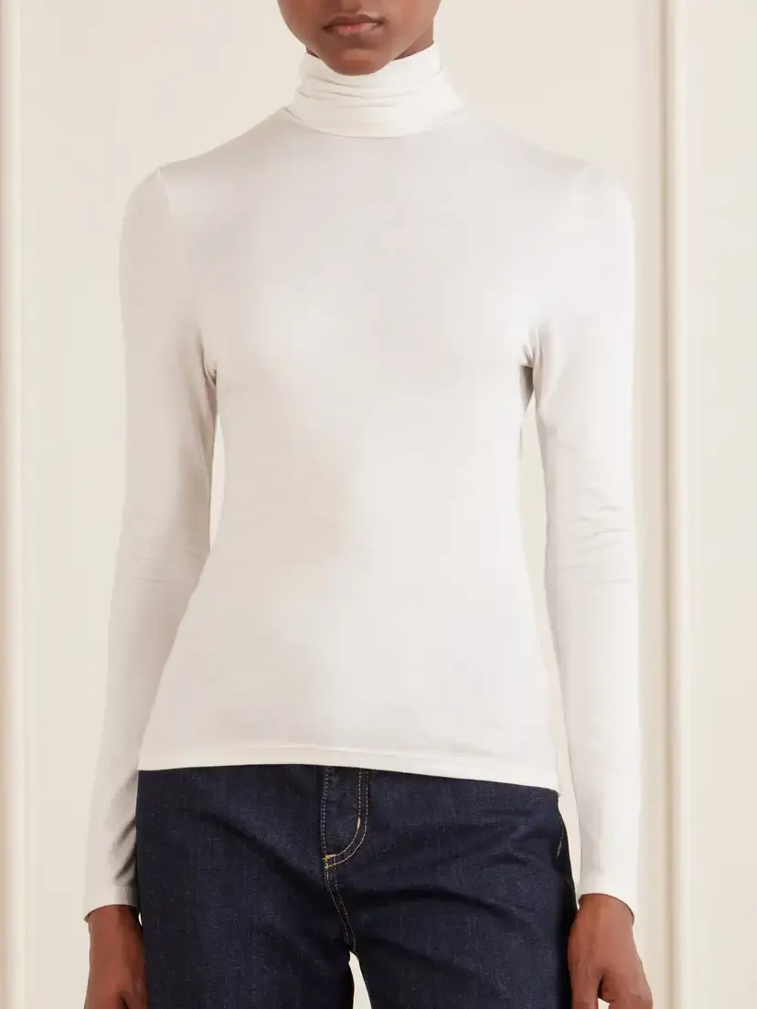 Nili Lotan Keria Stretch-jersey Turtleneck Top | Thumbnail 3 Nili Lotan Keria Stretch-jersey Turtleneck Top | Thumbnail 3