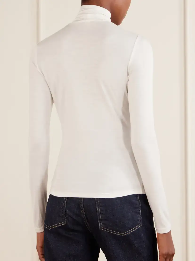Nili Lotan Keria Stretch-jersey Turtleneck Top | Thumbnail 4 Nili Lotan Keria Stretch-jersey Turtleneck Top | Thumbnail 4