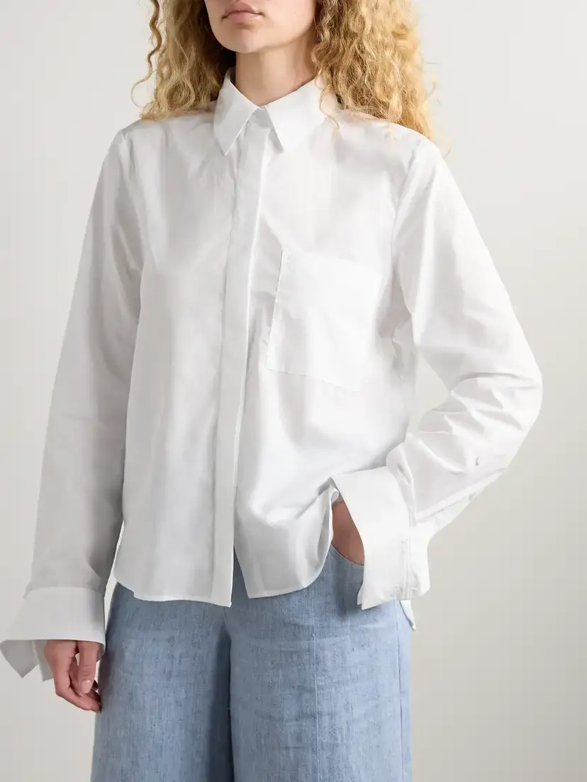 TWP Boyfriend Cotton-poplin Shirt | Thumbnail 3