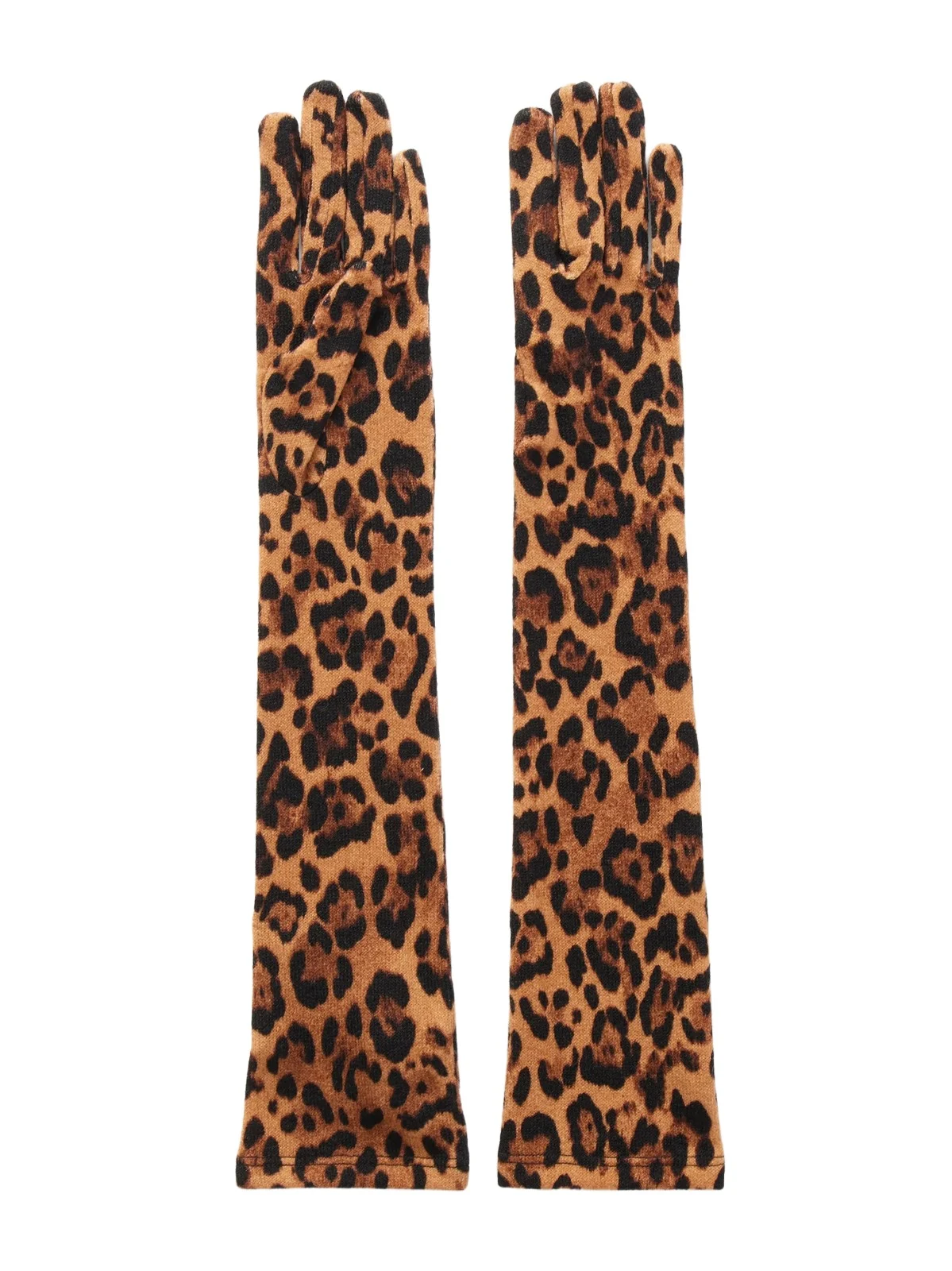 ANNA SUI Leopard-print Stretch-jersey Gloves