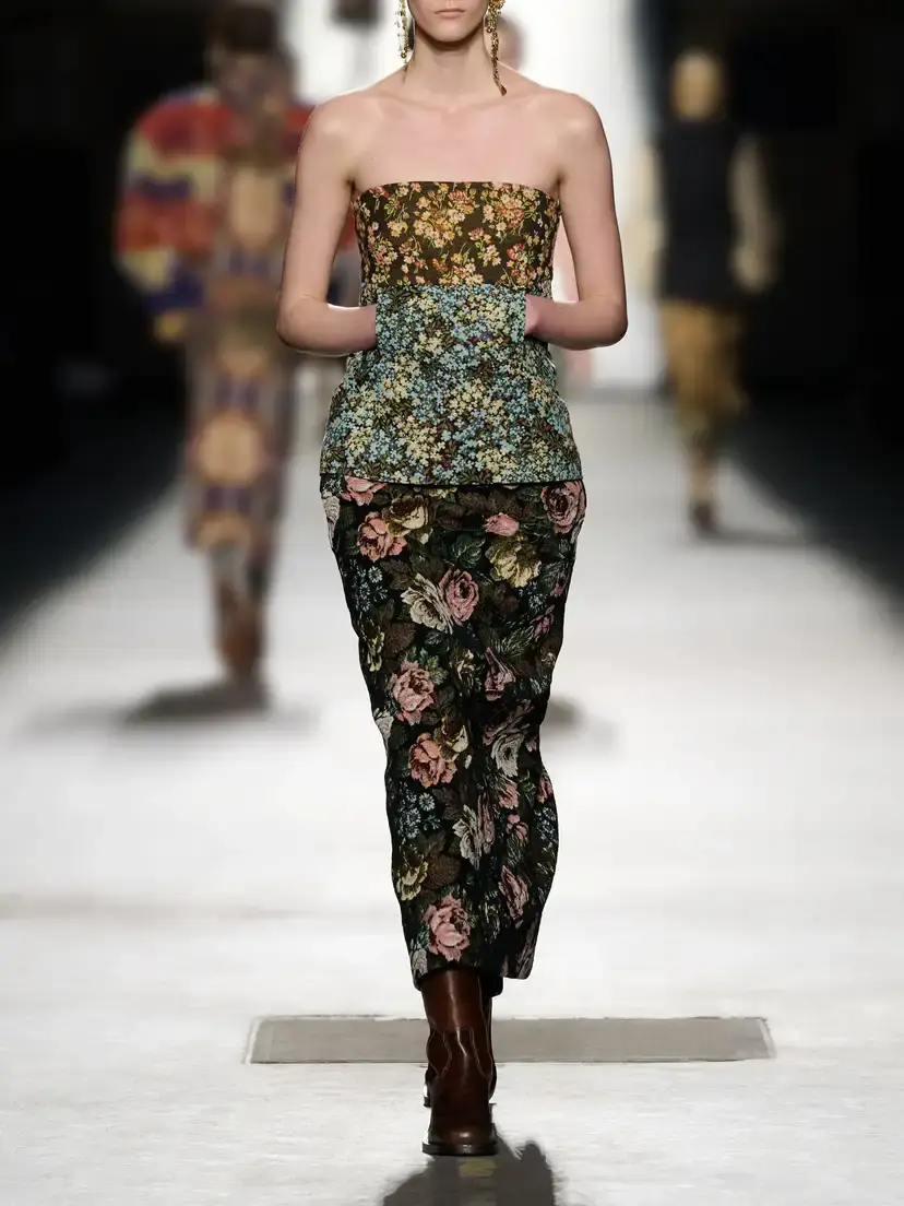 Dries Van Noten Floral-jacquard Midi Skirt | Thumbnail 5