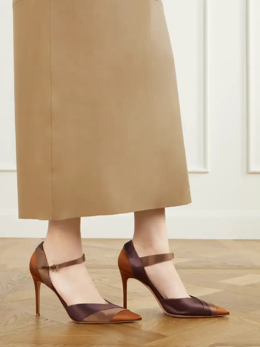 Gianvito Rossi 95 Crepe-satin Pumps | Thumbnail 2 Gianvito Rossi 95 Crepe-satin Pumps | Thumbnail 2