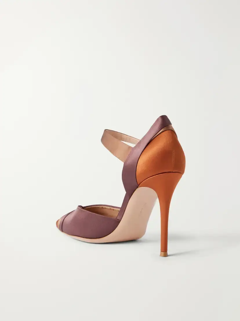 Gianvito Rossi 95 Crepe-satin Pumps | Thumbnail 3 Gianvito Rossi 95 Crepe-satin Pumps | Thumbnail 3