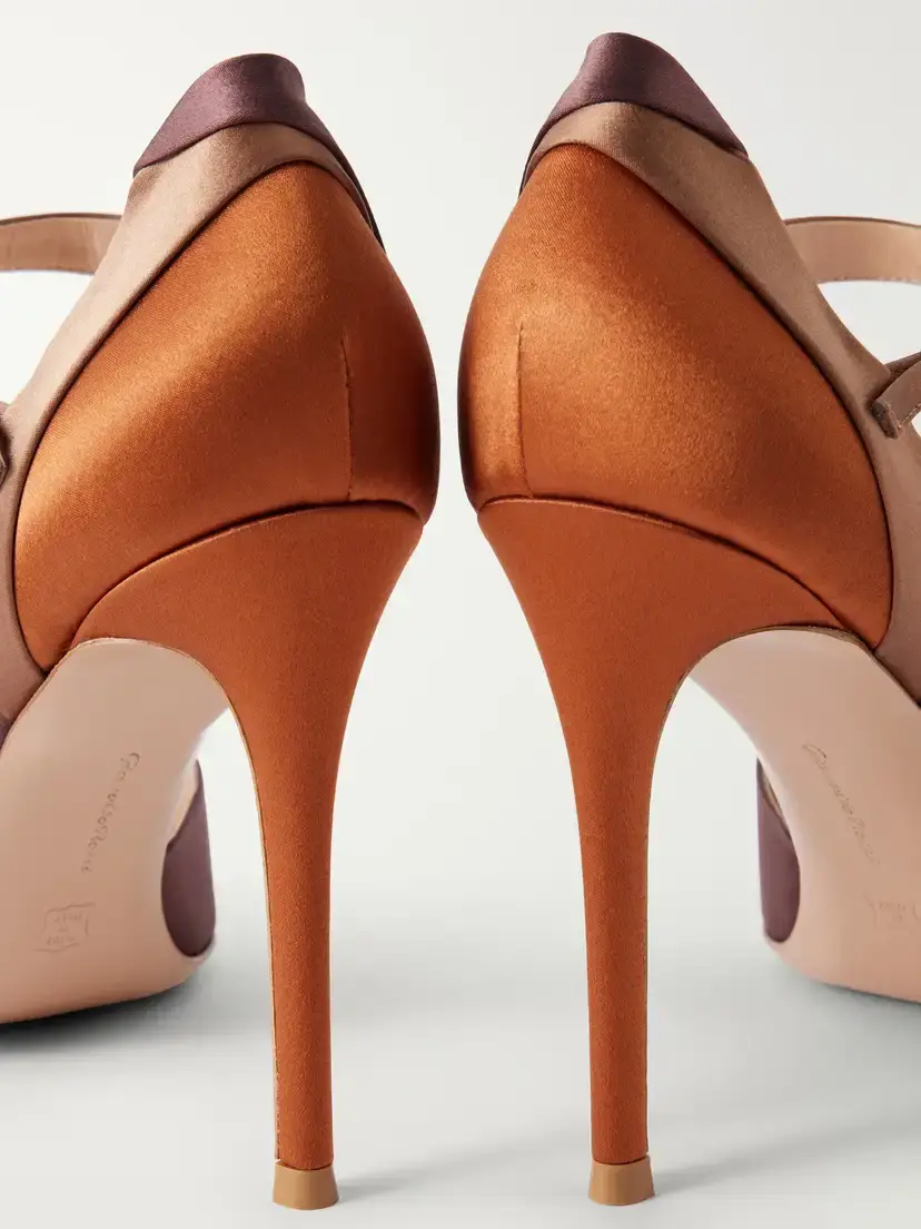 Gianvito Rossi 95 Crepe-satin Pumps | Thumbnail 5 Gianvito Rossi 95 Crepe-satin Pumps | Thumbnail 5