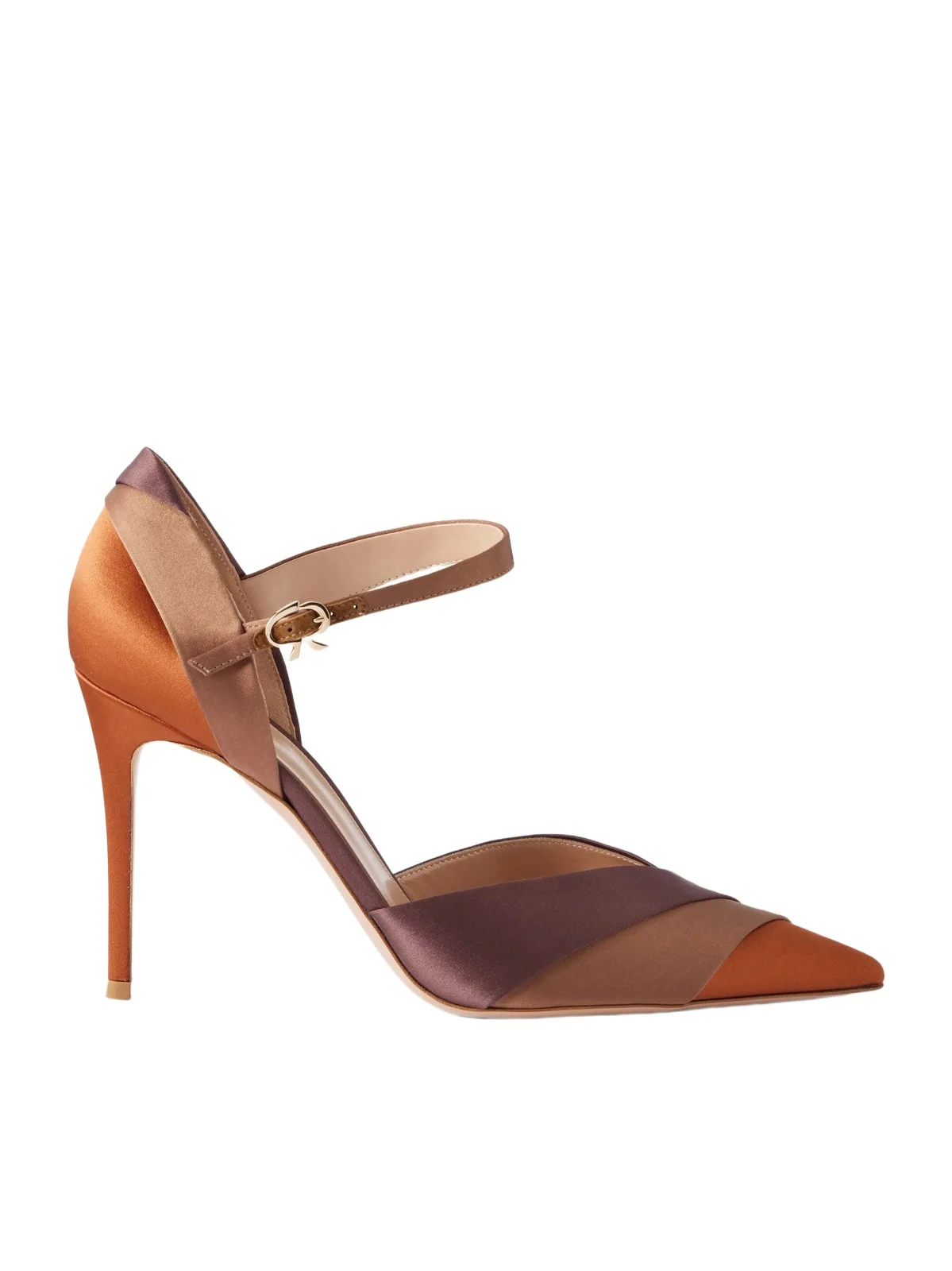 Gianvito Rossi 95 Crepe-satin Pumps