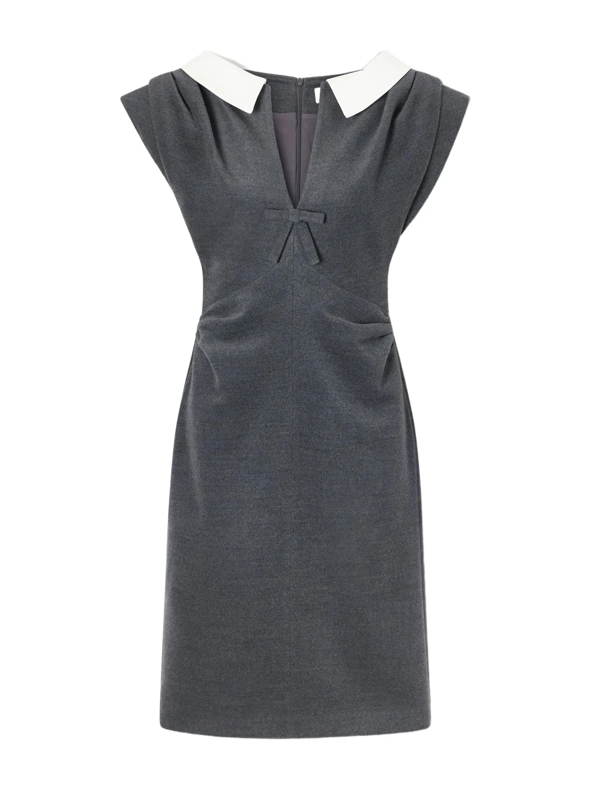 SHUSHU/TONG Gathered Wool-blend Midi Dress
