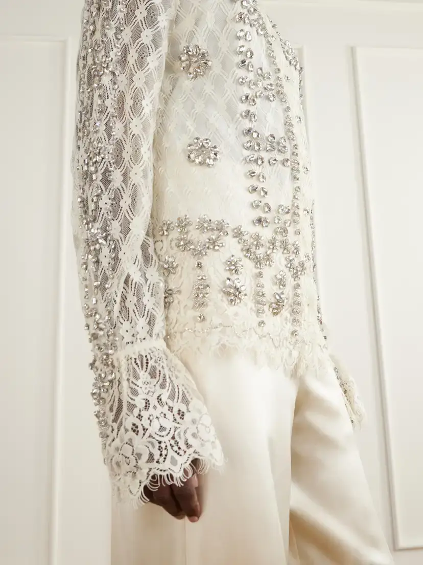 Costarellos Lilou Embellished Lace Shirt | Thumbnail 5 Costarellos Lilou Embellished Lace Shirt | Thumbnail 5