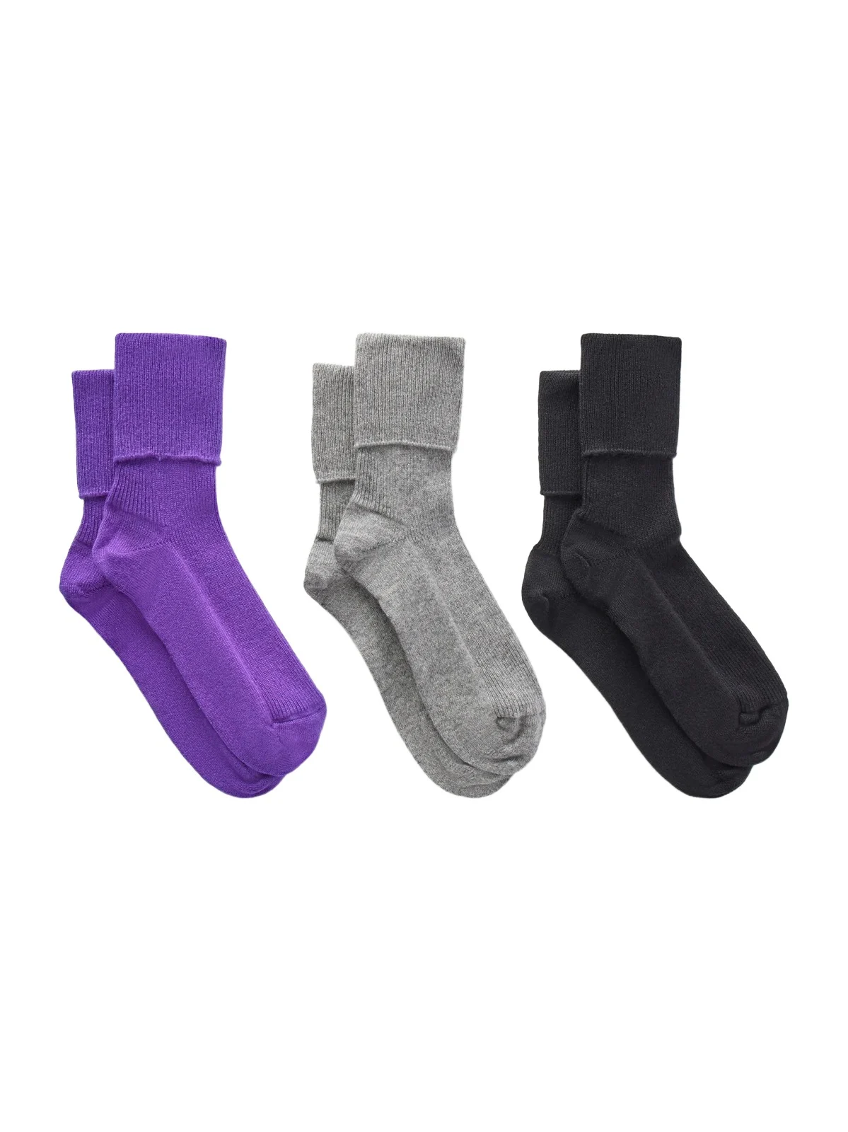 Set Of Three Ribbed Cashmere-blend Socks Set Of Three Ribbed Cashmere-blend Socks