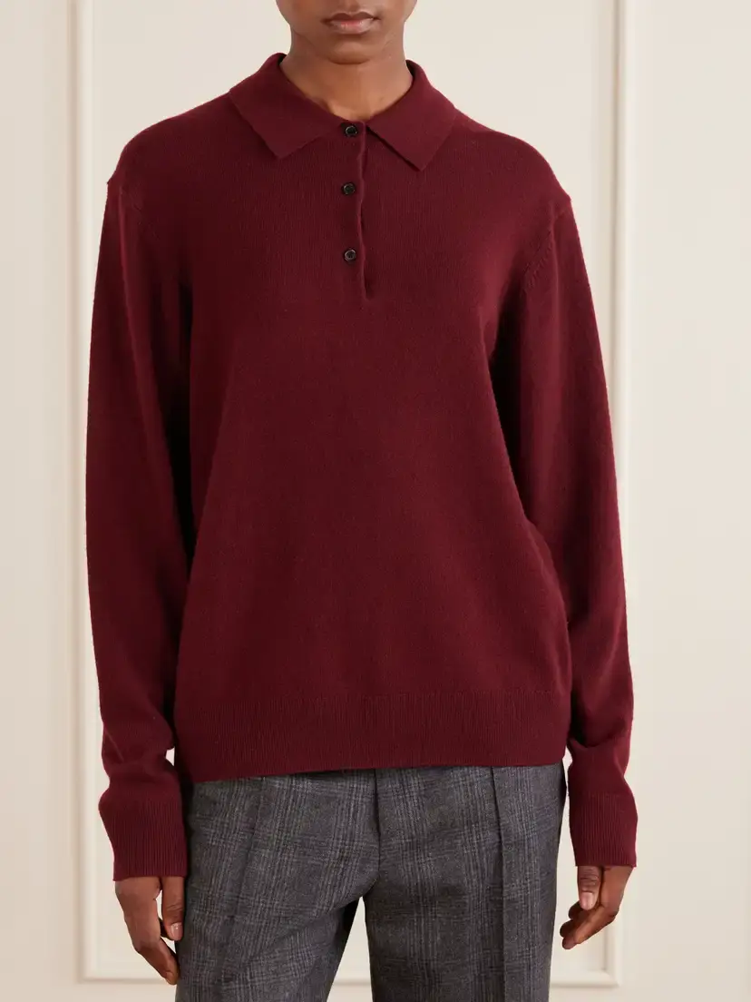 Nili Lotan Jovan Cashmere Polo Sweater | Thumbnail 3 Nili Lotan Jovan Cashmere Polo Sweater | Thumbnail 3