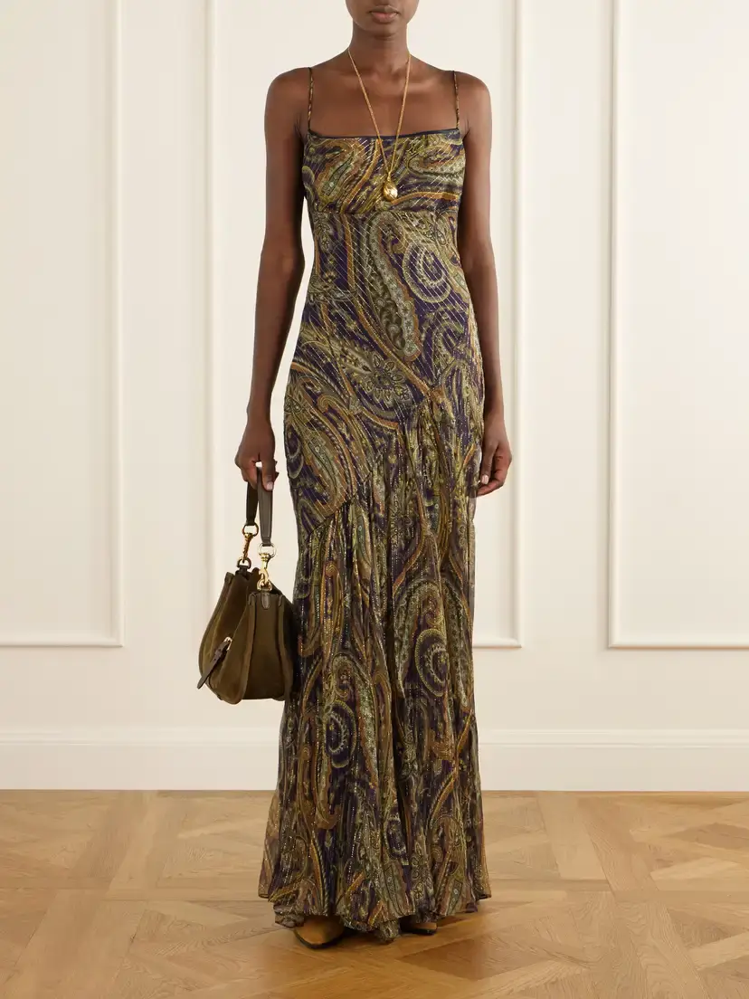 Etro Paisley-printed Silk-blend Maxi Dress | Thumbnail 2