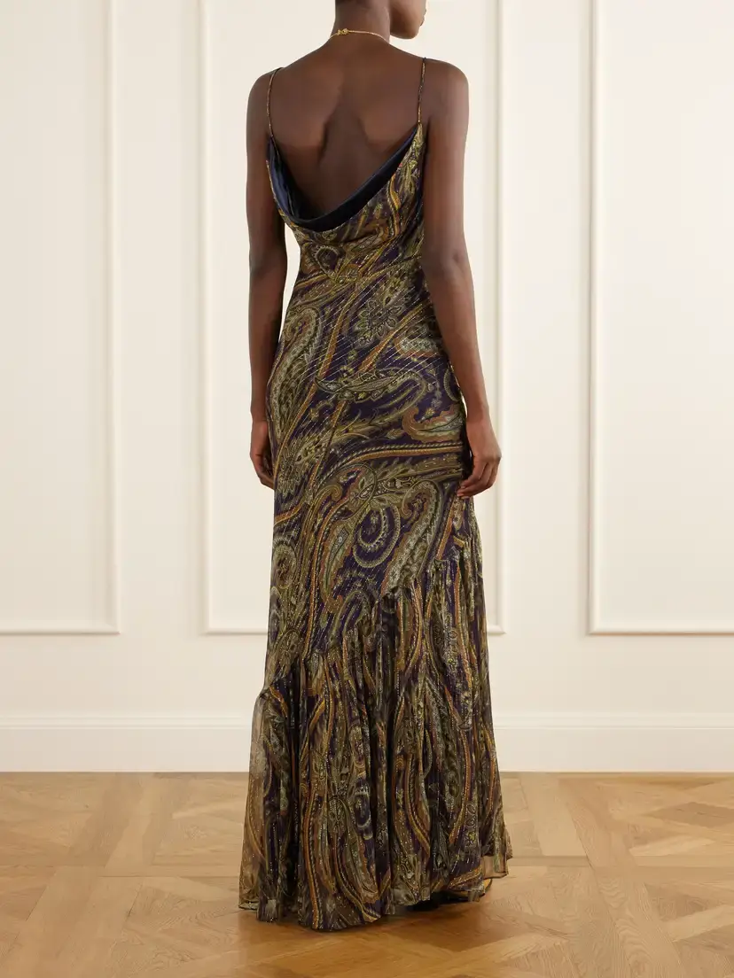 Etro Paisley-printed Silk-blend Maxi Dress | Thumbnail 3