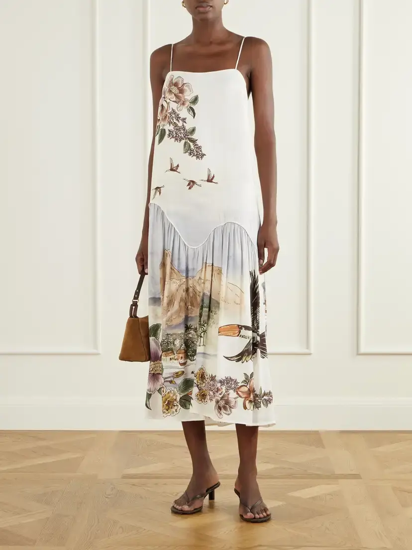 Farm Rio Toile De Rio Printed Voile Maxi Dress | Thumbnail 2 Farm Rio Toile De Rio Printed Voile Maxi Dress | Thumbnail 2