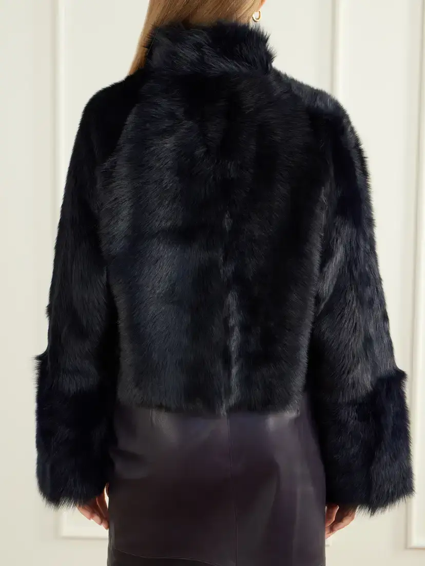Nour Hammour Cameron Cropped Shearling Jacket | Thumbnail 3 Nour Hammour Cameron Cropped Shearling Jacket | Thumbnail 3