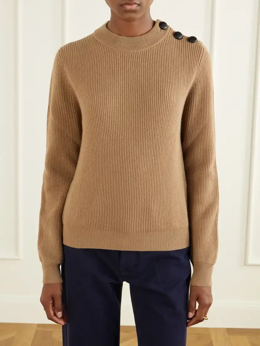 Blazé Milano Racka Ribbed Wool And Cashmere-blend Sweater - Brown | Thumbnail 3 Blazé Milano Racka Ribbed Wool And Cashmere-blend Sweater - Brown | Thumbnail 3