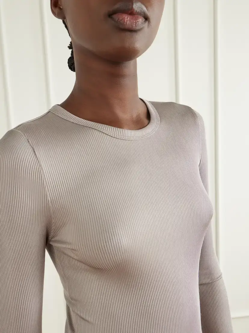 AGOLDE Delphi Ribbed Stretch T-shirt | Thumbnail 5 AGOLDE Delphi Ribbed Stretch T-shirt | Thumbnail 5