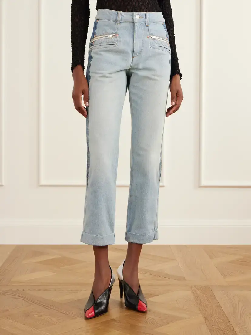 Isabel Marant Revene Cropped Mid-rise Straight-leg Jeans | Thumbnail 3 Isabel Marant Revene Cropped Mid-rise Straight-leg Jeans | Thumbnail 3