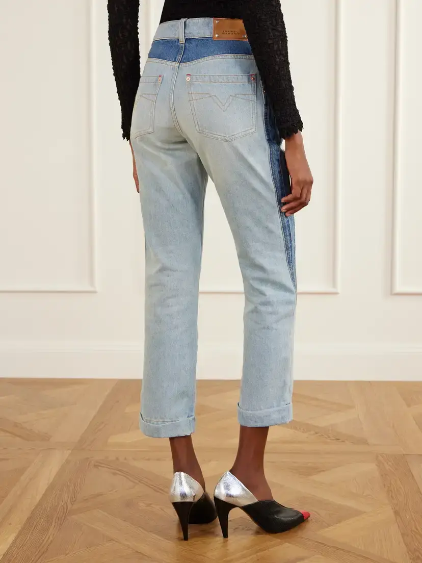 Isabel Marant Revene Cropped Mid-rise Straight-leg Jeans | Thumbnail 4 Isabel Marant Revene Cropped Mid-rise Straight-leg Jeans | Thumbnail 4