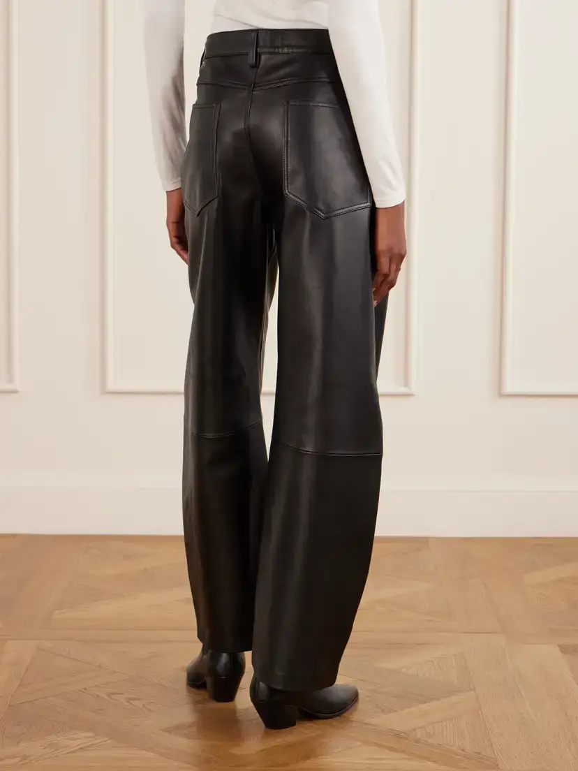 Nili Lotan Tribeca Leather Wide-leg Pants | Thumbnail 4 Nili Lotan Tribeca Leather Wide-leg Pants | Thumbnail 4