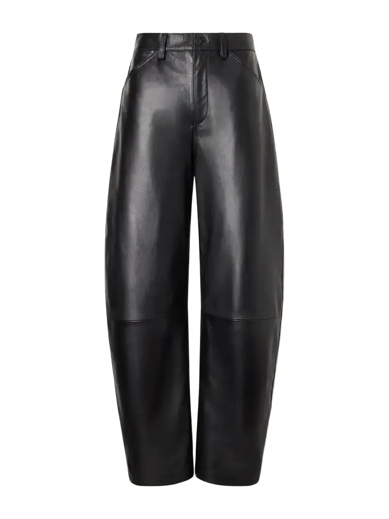 Nili Lotan Tribeca Leather Wide-leg Pants