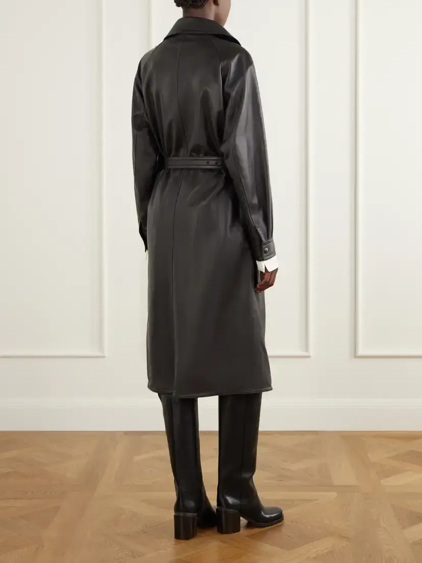 Ralph Lauren Collection Belted Leather Coat | Thumbnail 3 Ralph Lauren Collection Belted Leather Coat | Thumbnail 3