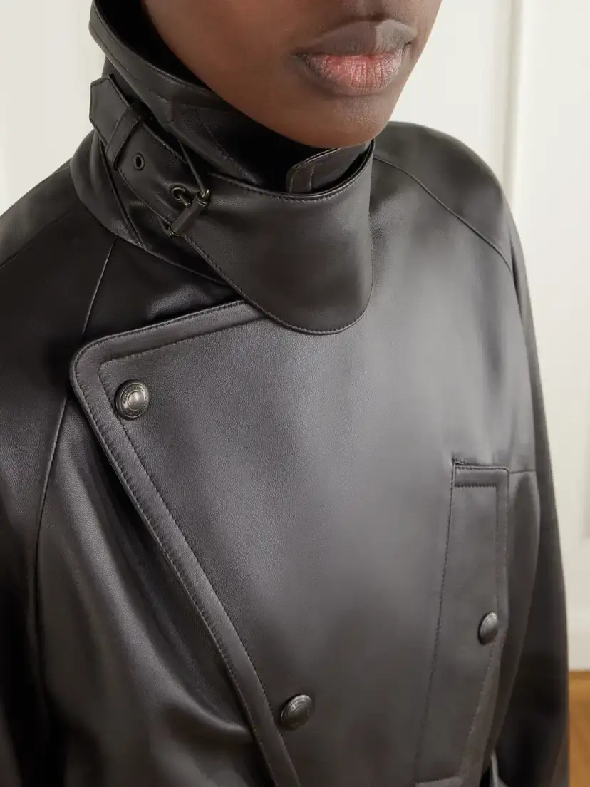 Ralph Lauren Collection Belted Leather Coat | Thumbnail 4 Ralph Lauren Collection Belted Leather Coat | Thumbnail 4