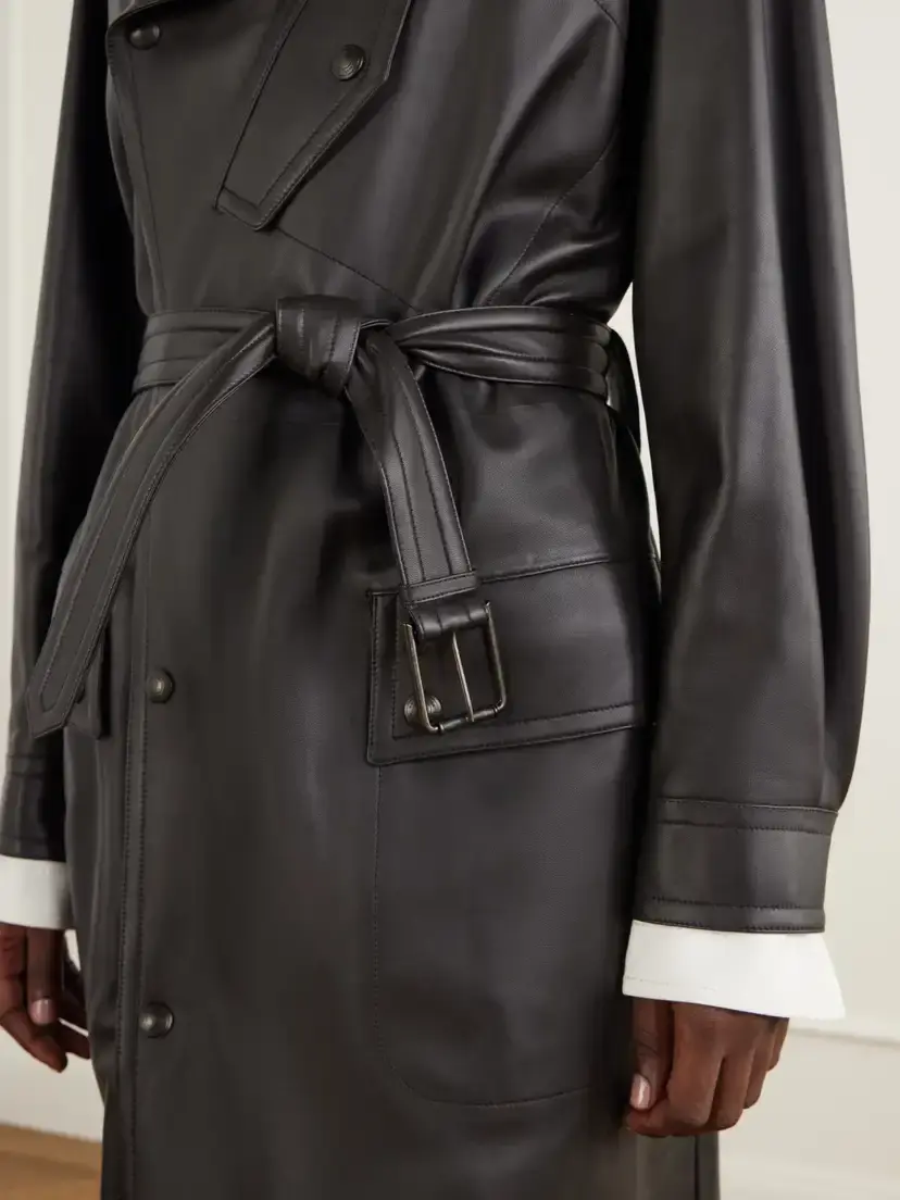 Ralph Lauren Collection Belted Leather Coat | Thumbnail 5 Ralph Lauren Collection Belted Leather Coat | Thumbnail 5