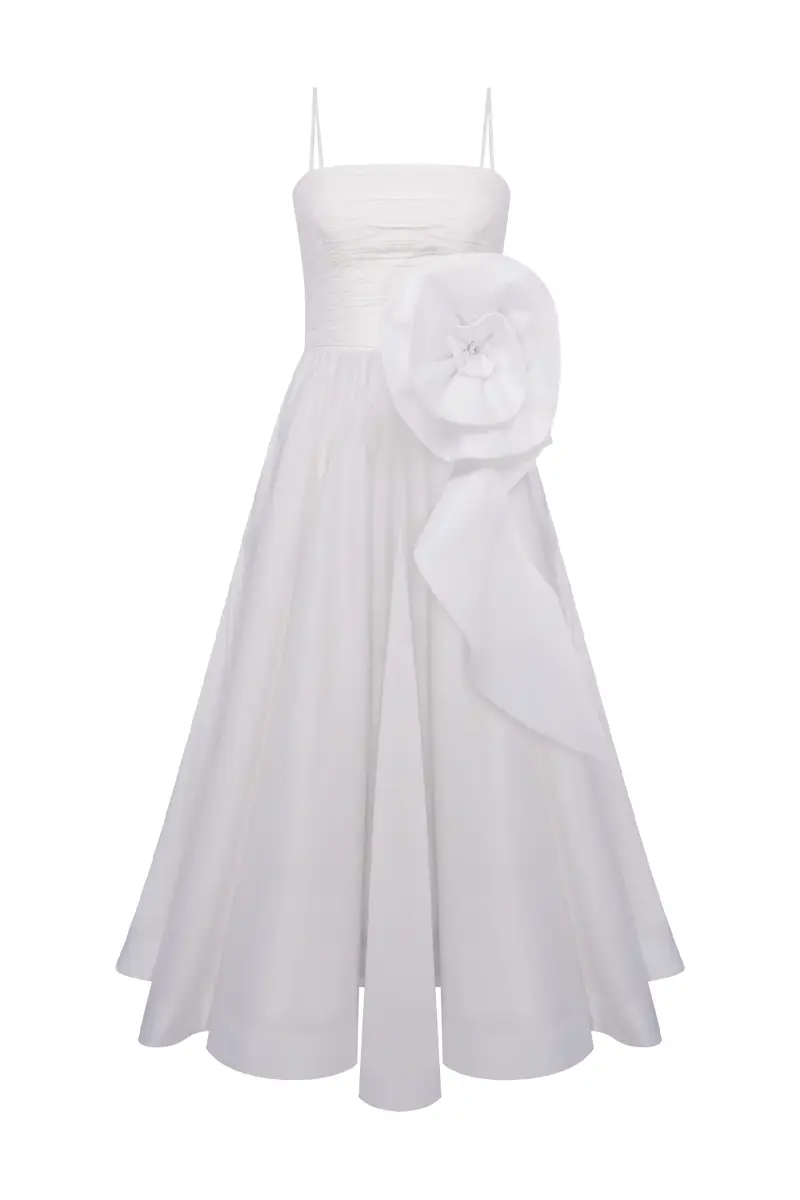 PatBo BLOSSOM POPLIN MIDI DRESS | Thumbnail 4 PatBo BLOSSOM POPLIN MIDI DRESS | Thumbnail 4