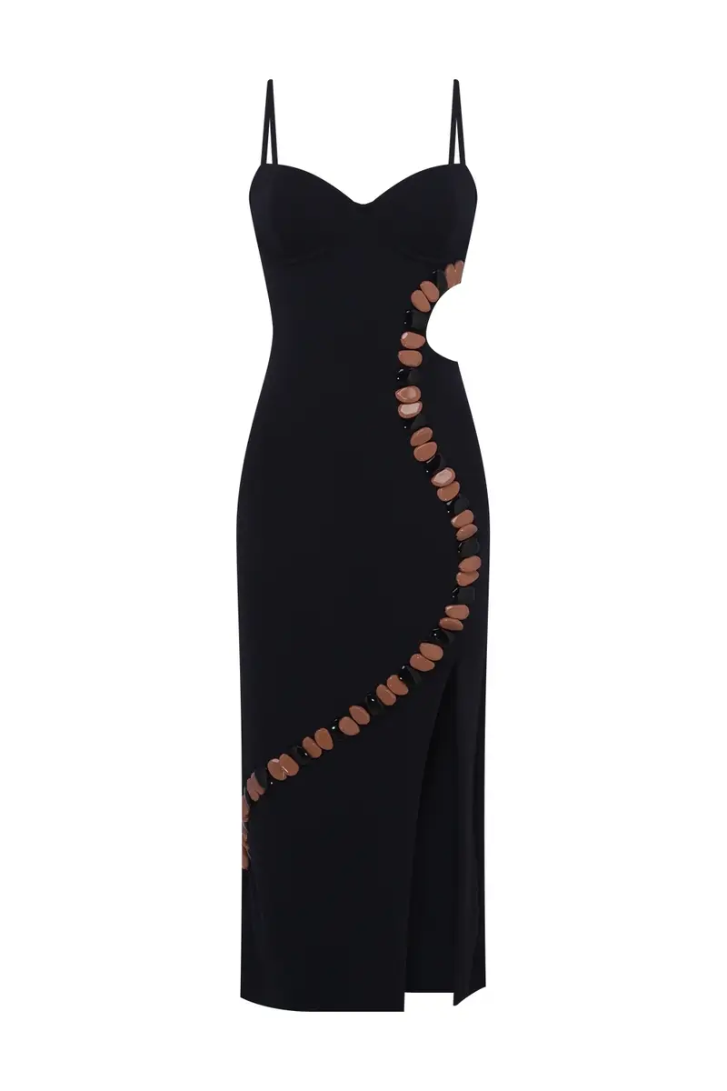 PatBo DELYA KNIT BEADED MIDI DRESS | Thumbnail 2