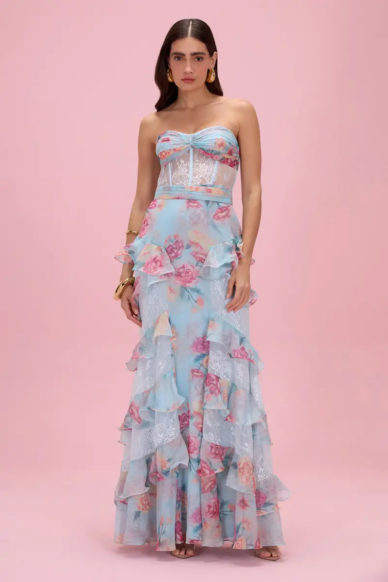 PatBo FLORA MIST BUSTIER MAXI DRESS | Thumbnail 3 PatBo FLORA MIST BUSTIER MAXI DRESS | Thumbnail 3