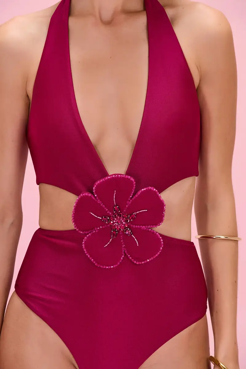 PatBo PETAL SHEEN FLOWER BODYSUIT | Thumbnail 2