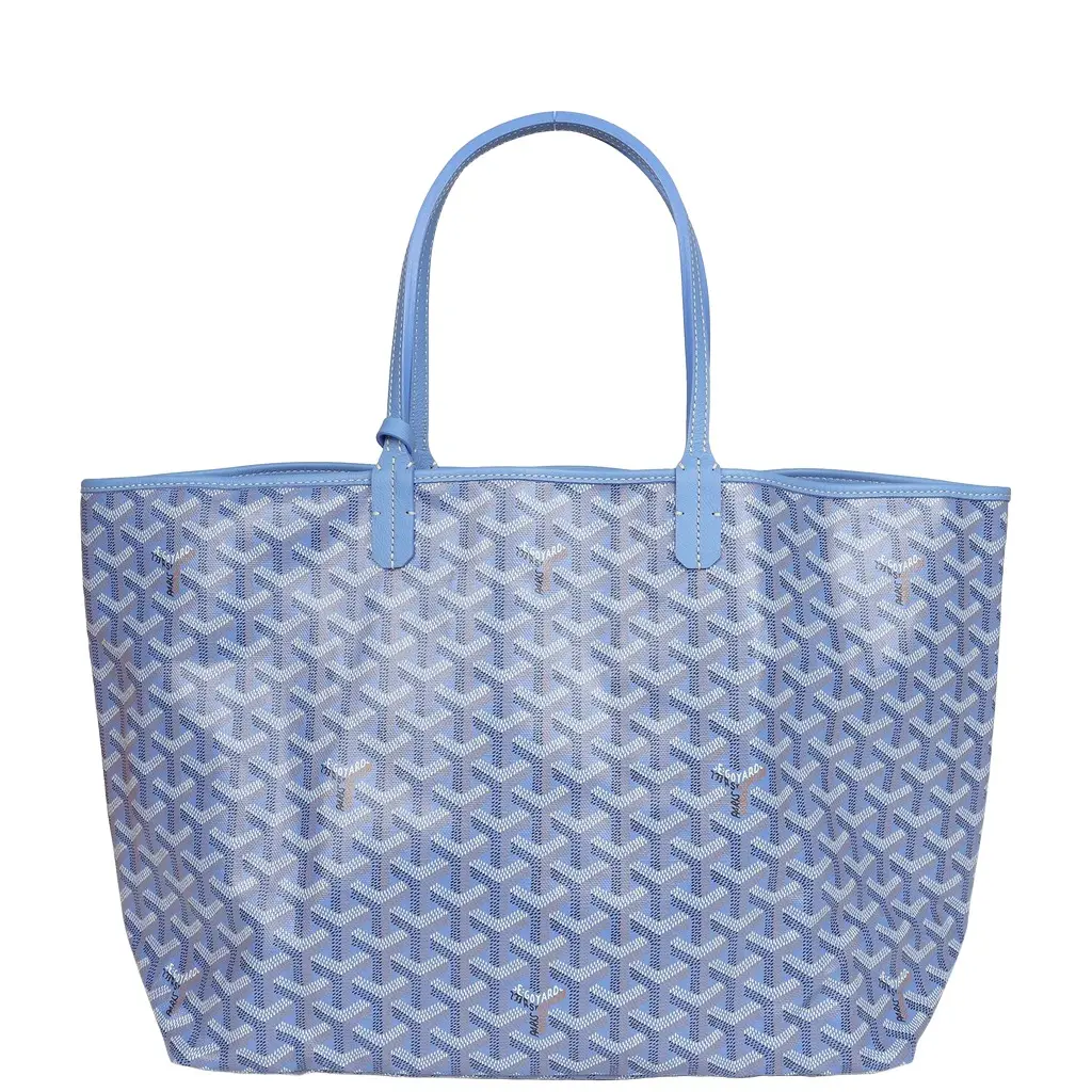 goyard Goyard Goyardine Iris Saint Louis PM Tote Bag Palladium Hardware | Image 1 goyard Goyard Goyardine Iris Saint Louis PM Tote Bag Palladium Hardware | Image 1