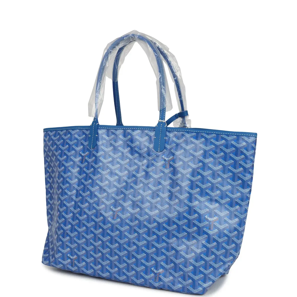 goyard Goyard Goyardine Sky Blue St. Louis PM Tote Bag Palladium Hardware | Thumbnail 5 goyard Goyard Goyardine Sky Blue St. Louis PM Tote Bag Palladium Hardware | Thumbnail 5
