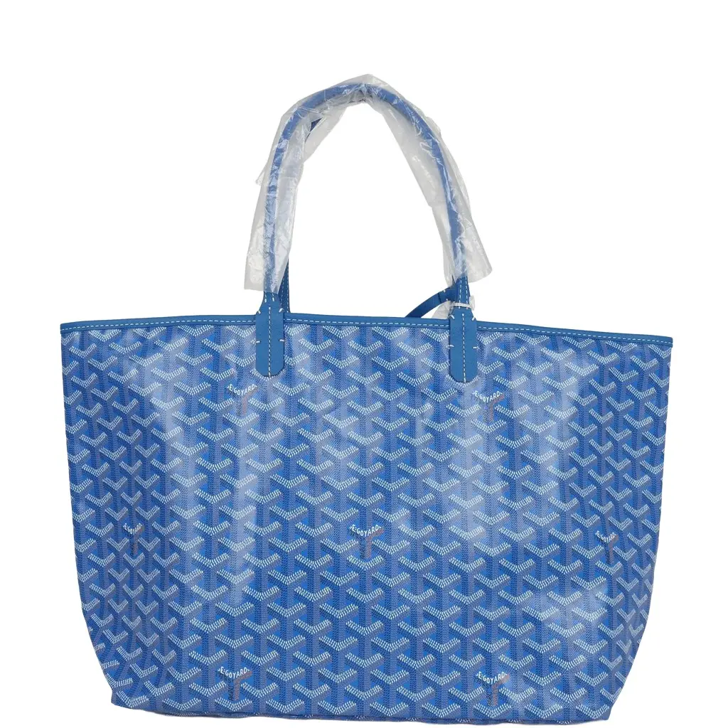 goyard Goyard Goyardine Sky Blue St. Louis PM Tote Bag Palladium Hardware