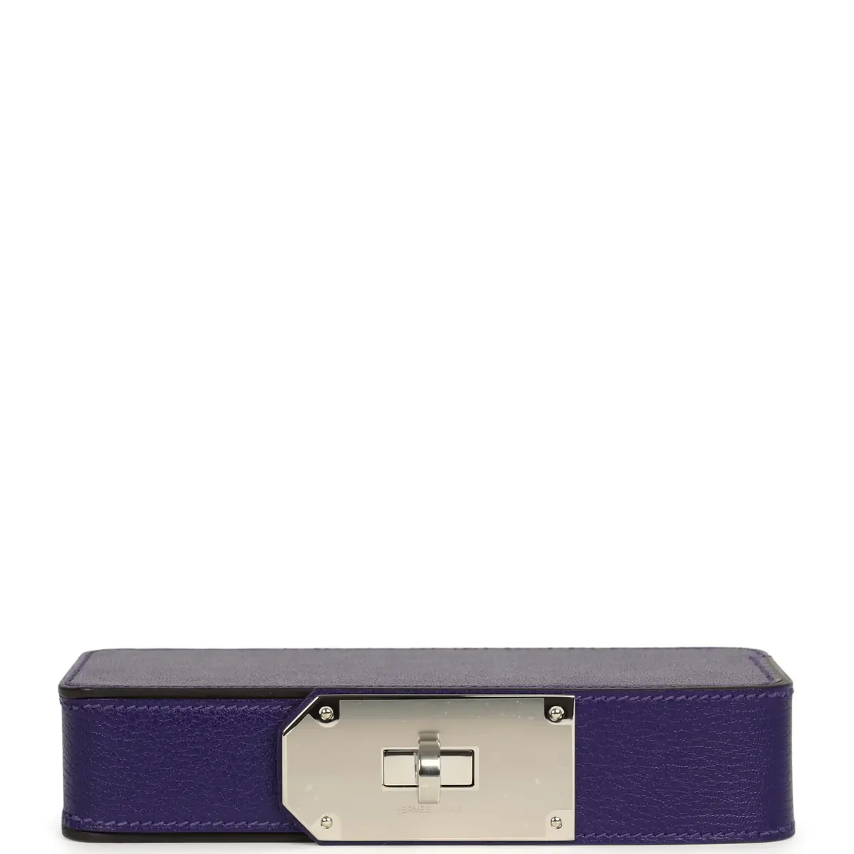 HERMÈS Hermes Sanglons Clutch Purple Chevre Mysore Palladium Hardware | Thumbnail 4
