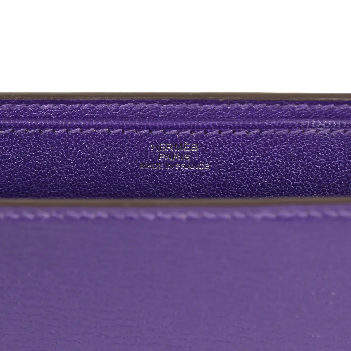 HERMÈS Hermes Sanglons Clutch Purple Chevre Mysore Palladium Hardware | Thumbnail 8