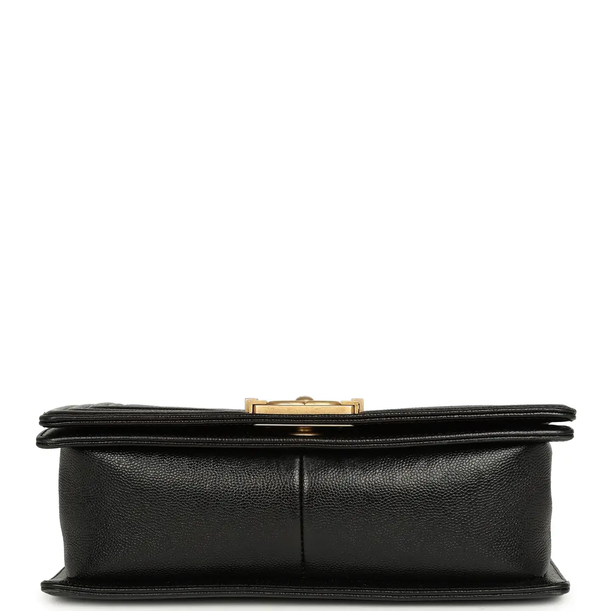 Chanel Pre-owned Chanel Medium Chevron Boy Bag Black Caviar Antique Gold Hardware | Thumbnail 6 Chanel Pre-owned Chanel Medium Chevron Boy Bag Black Caviar Antique Gold Hardware | Thumbnail 6