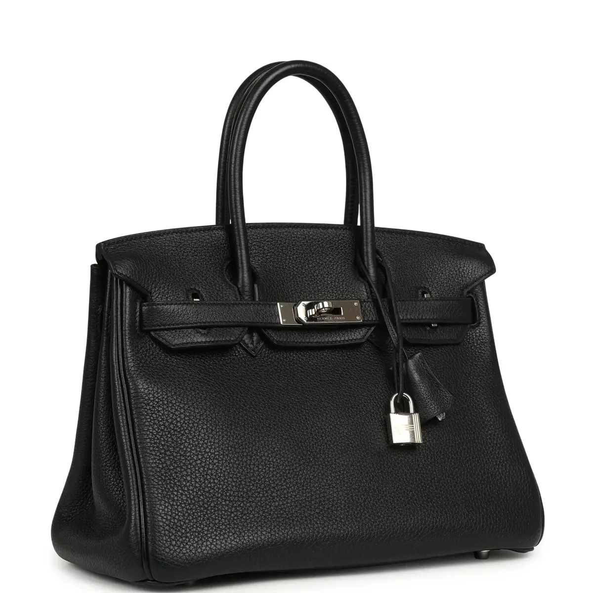 HERMÈS Pre-owned Hermes Birkin 30 Black Togo Palladium Hardware | Thumbnail 2 HERMÈS Pre-owned Hermes Birkin 30 Black Togo Palladium Hardware | Thumbnail 2