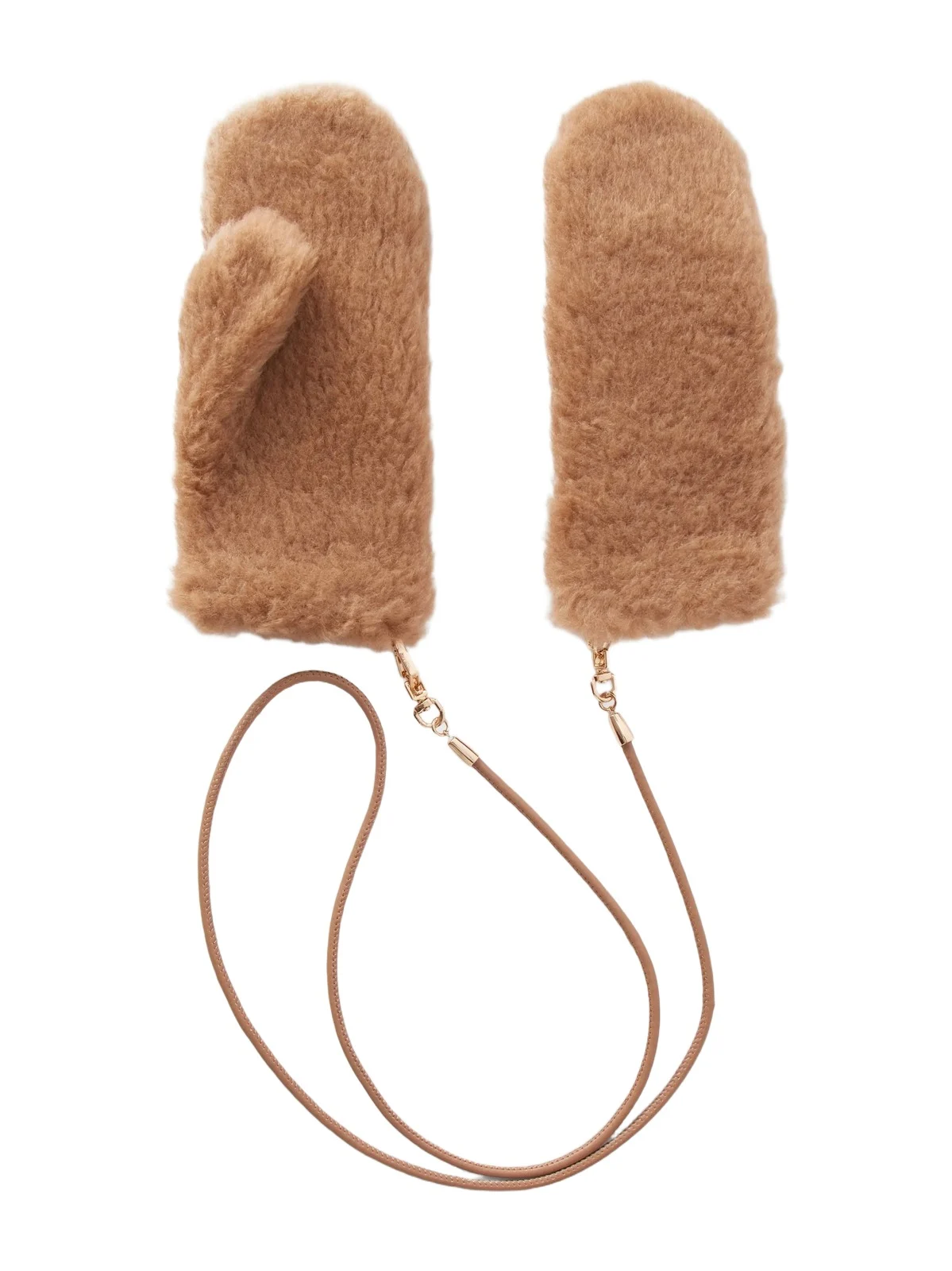 Ombrat2 Camel Wool And Silk-blend Gloves - Brown Ombrat2 Camel Wool And Silk-blend Gloves - Brown
