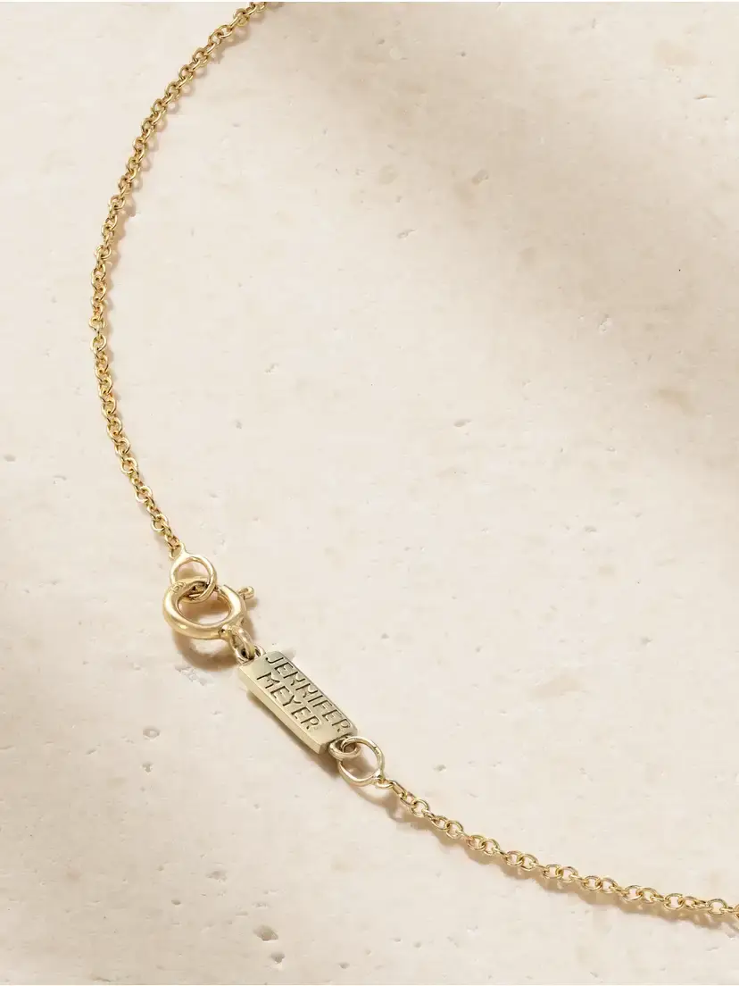 Jennifer Meyer Mini Flower 18-karat Gold, Emerald And Diamond Necklace - Green | Thumbnail 3 Jennifer Meyer Mini Flower 18-karat Gold, Emerald And Diamond Necklace - Green | Thumbnail 3