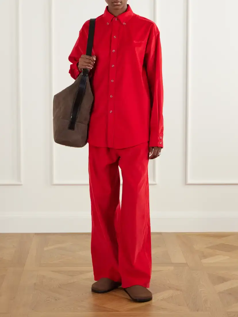 Sanderlak Drawstring Cotton-corduroy Straight-leg Pants | Thumbnail 2