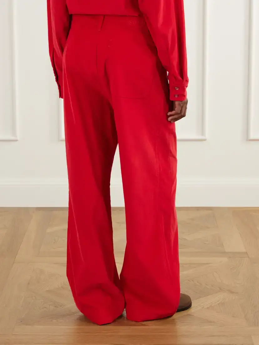 Sanderlak Drawstring Cotton-corduroy Straight-leg Pants | Thumbnail 4