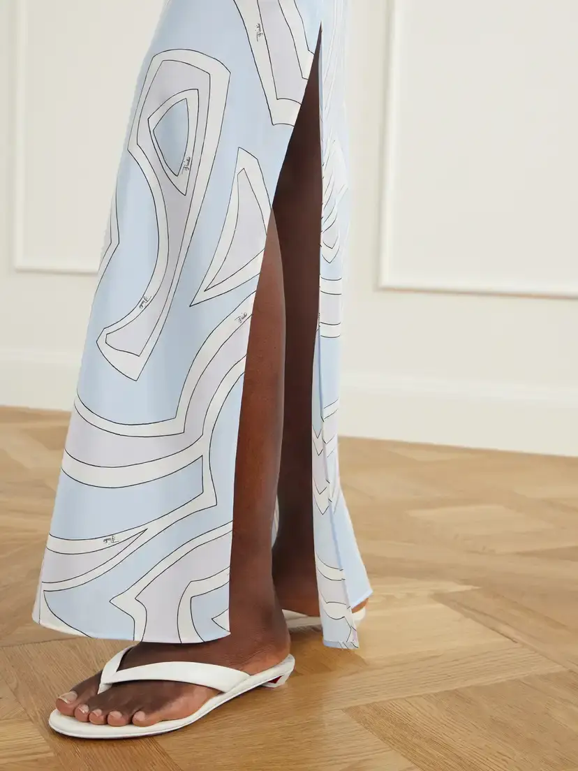 PUCCI Printed Silk Crepe De Chine Maxi Dress | Thumbnail 4 PUCCI Printed Silk Crepe De Chine Maxi Dress | Thumbnail 4