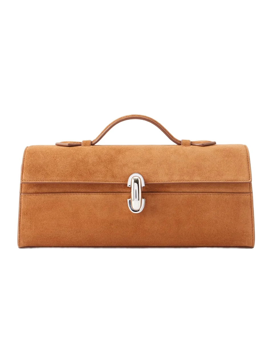 Slim Symmetry Pochette Suede Top-handle Bag