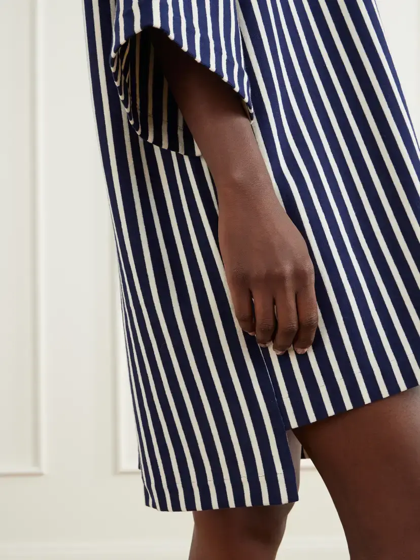 Les Vacances D’Irina Mariniere Striped Cotton Mini Dress | Thumbnail 4 Les Vacances D’Irina Mariniere Striped Cotton Mini Dress | Thumbnail 4