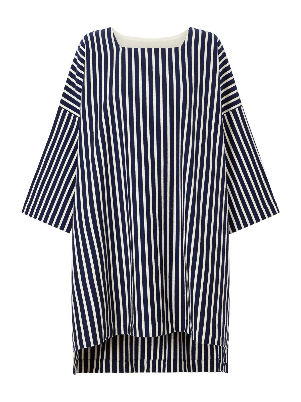 Les Vacances D’Irina Mariniere Striped Cotton Mini Dress