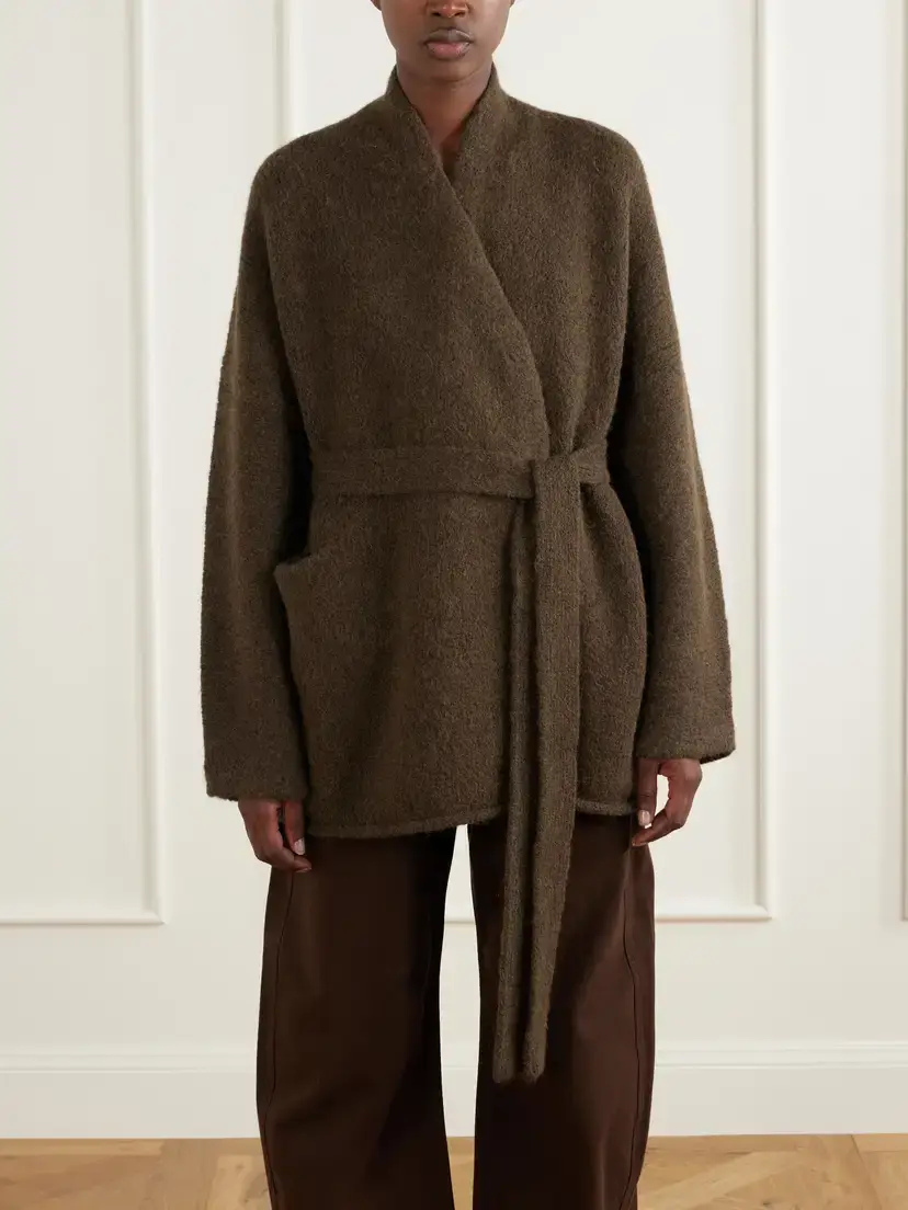 Lauren Manoogian Coto Belted Alpaca-blend Cardigan | Thumbnail 3 Lauren Manoogian Coto Belted Alpaca-blend Cardigan | Thumbnail 3