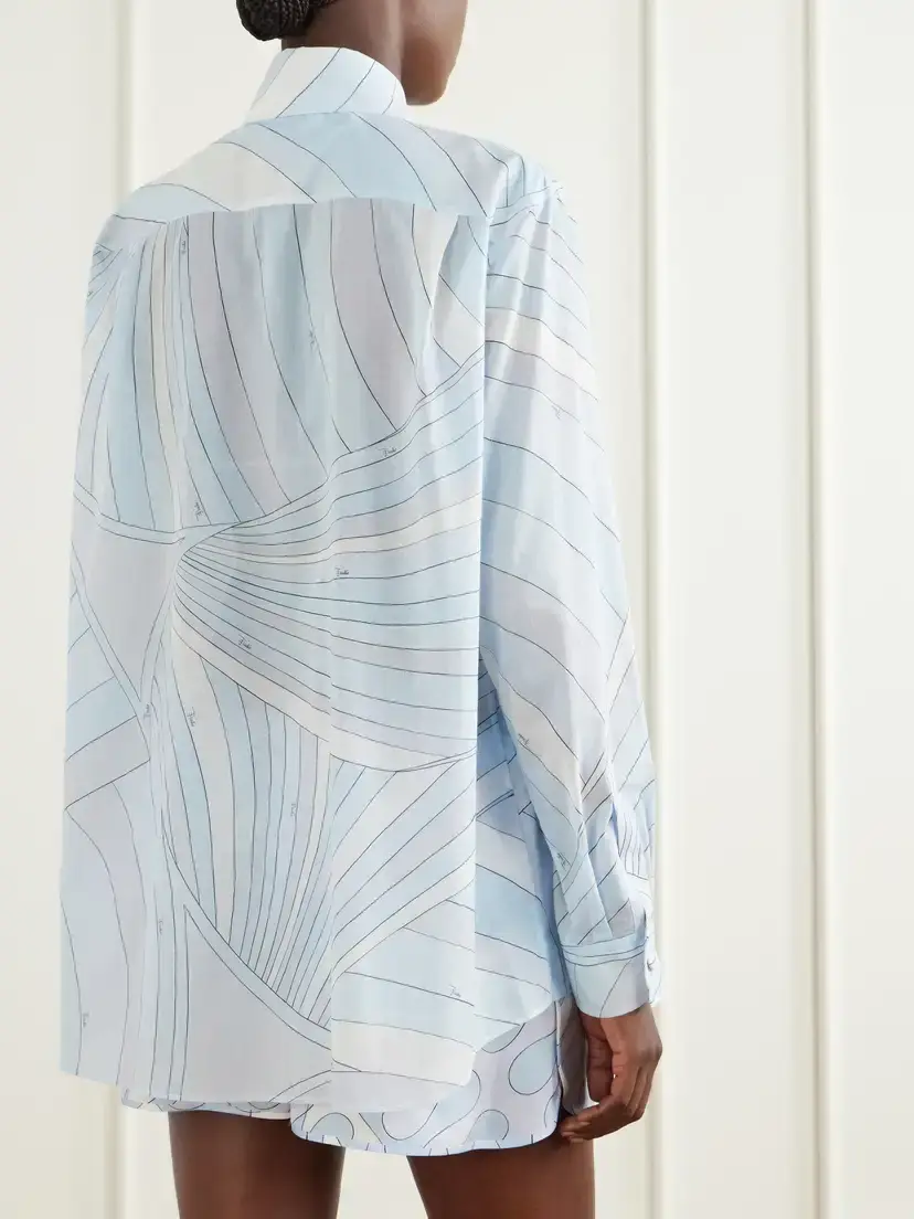 PUCCI Printed Cotton-muslin Shirt | Thumbnail 4 PUCCI Printed Cotton-muslin Shirt | Thumbnail 4