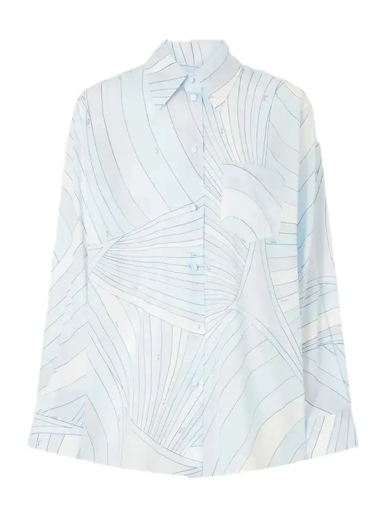 Printed Cotton-muslin Shirt Printed Cotton-muslin Shirt