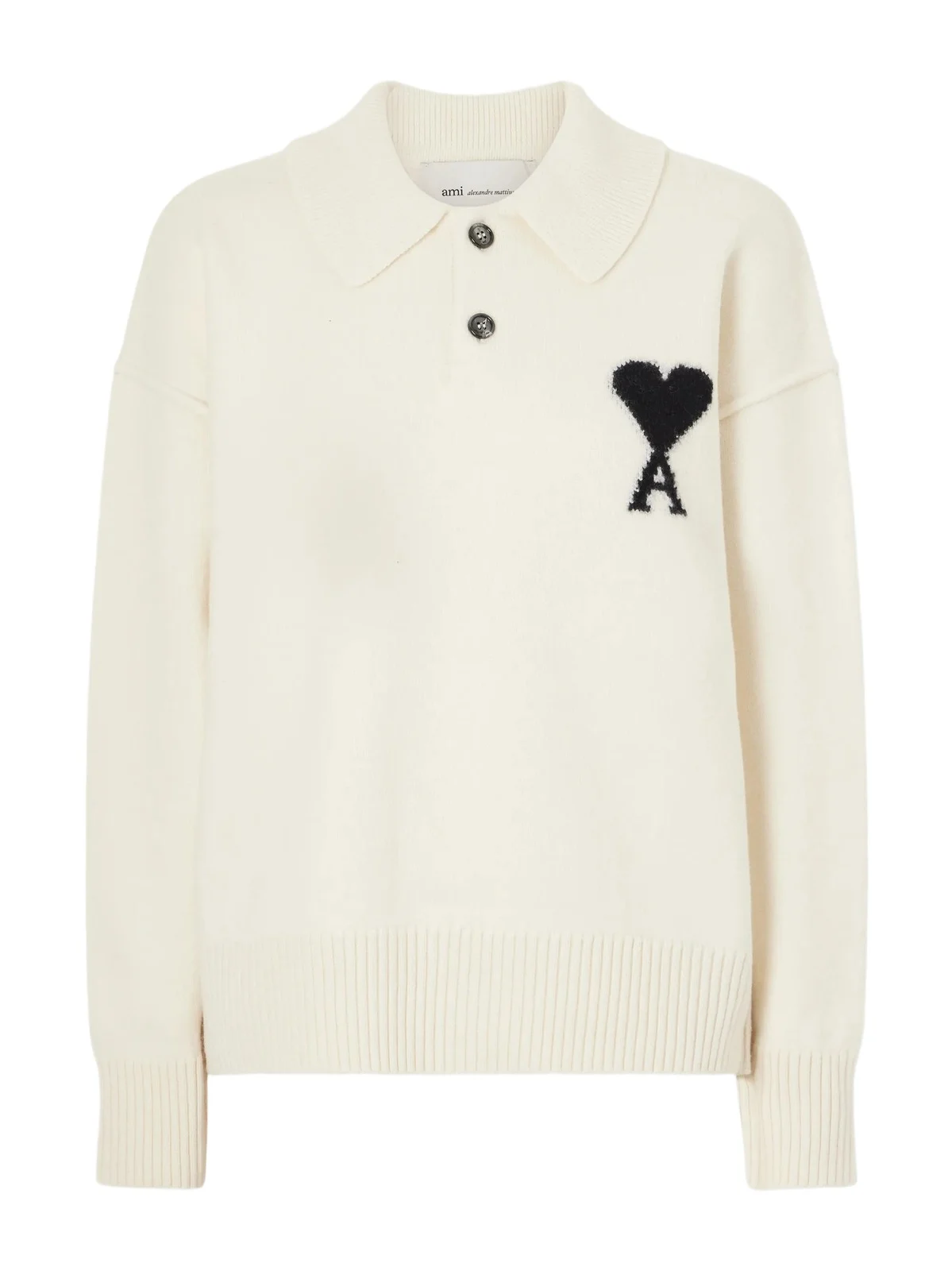 Intarsia Wool Polo Sweater Intarsia Wool Polo Sweater