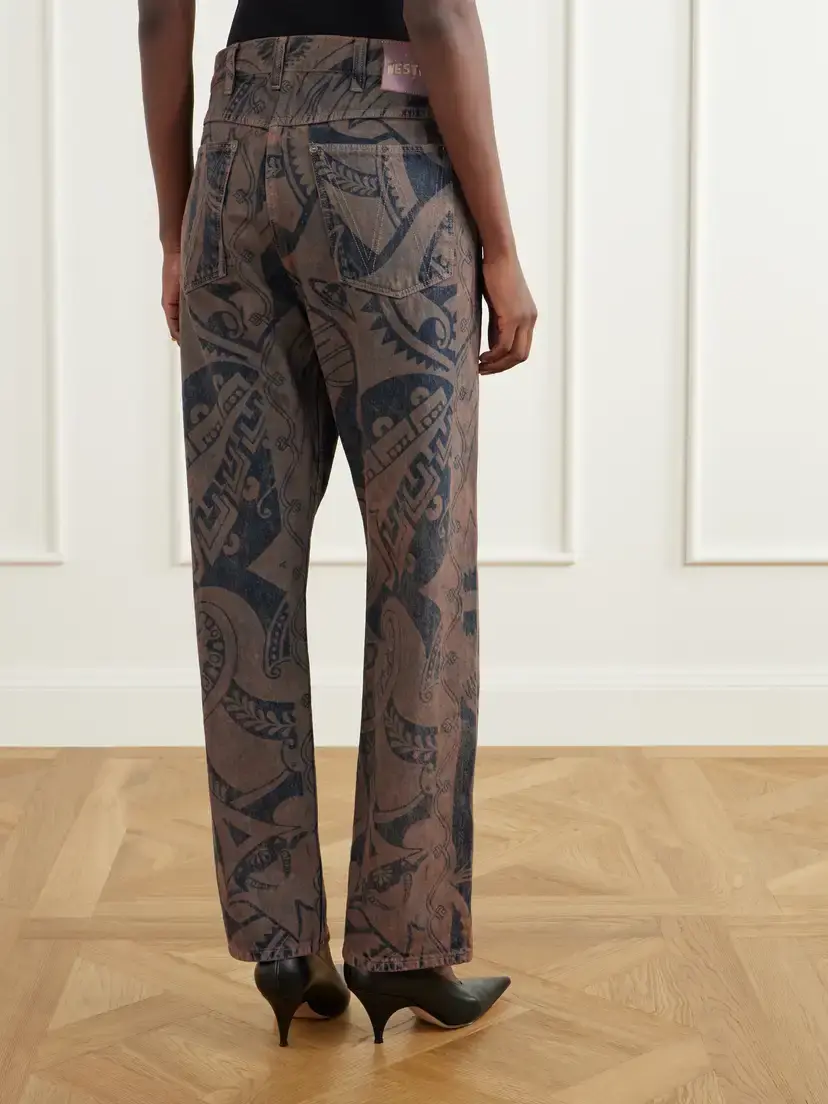 Vivienne Westwood Ranch Printed High-waisted Straight-leg Organic Jeans | Thumbnail 4